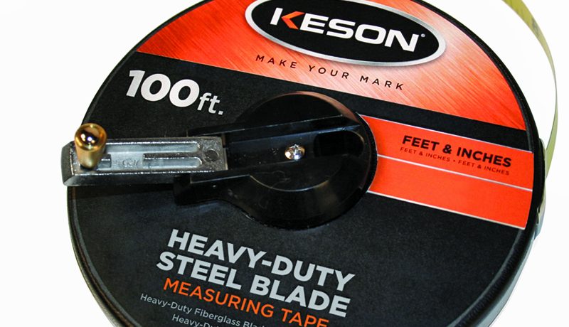 916347-3 Keson Long Tape Measure: 8 m Blade L, 25 mm Blade W, mm