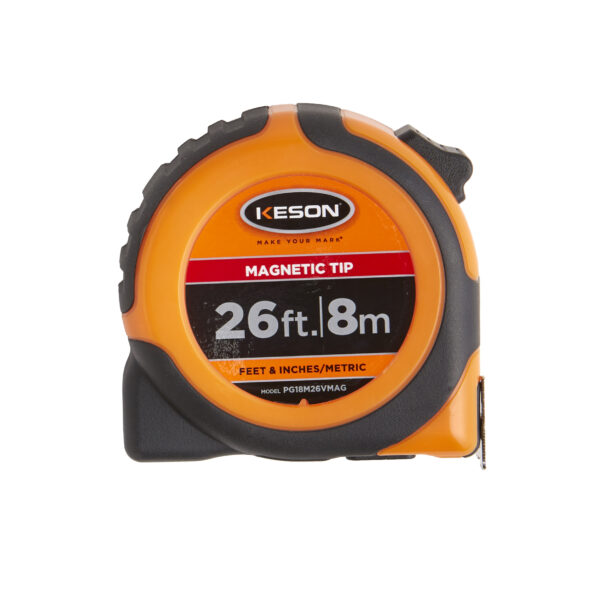 Keson PG10 Short Tape Measure with Lacquer Coated Steel Blade, 10-Feet x 1/4-Inch