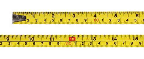Keson Long Tape Measure,3/8 In x 50 ft,Orange ST5018, 1 - City Market